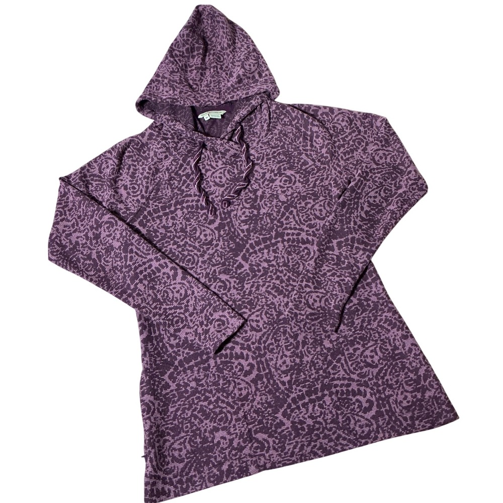 Royal Robbins Womens Gorpcore Jacquard Knit Hooded Top ROYCL-S54 M‎ Granola Girl